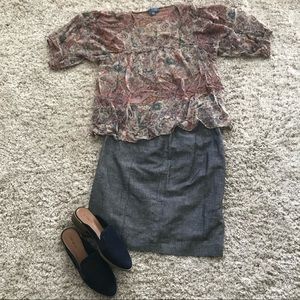 dil Anthropologie Boho Paisley Blouse